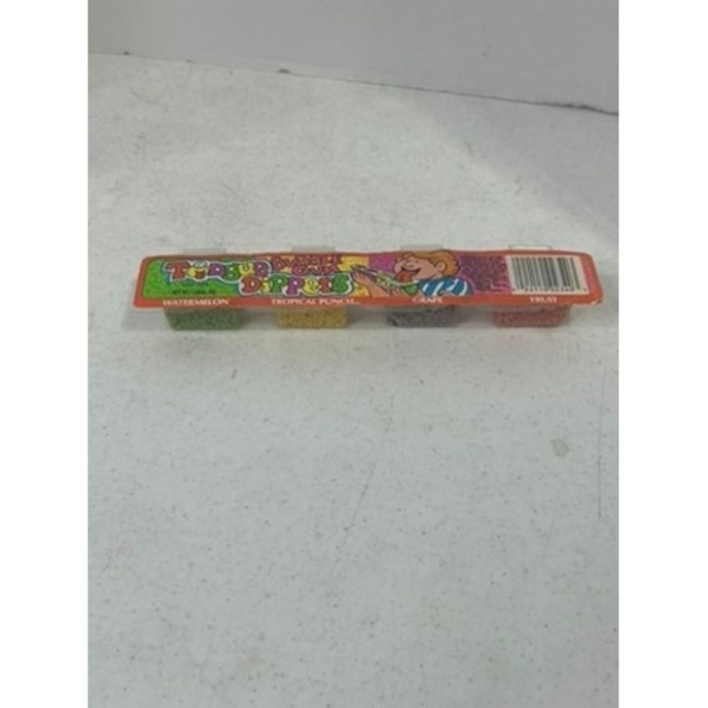 Vintage 90s Tongue Dippers Bubble Gum Amurol Collectible Candy 4 Flavor Pack